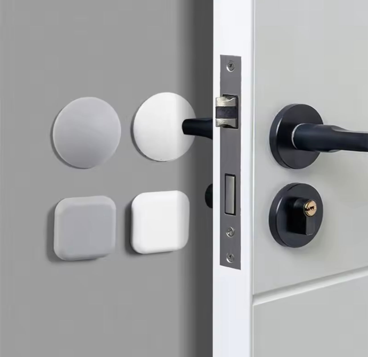 Door Stopper Silicone Handle Bumpers Self Adhesive Mute Anti-Shock Protection Porte Pad Home Improvement Wall.