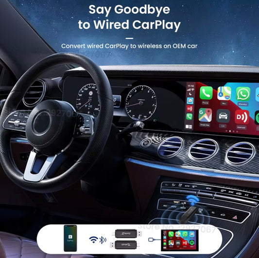 CarlinKit MINI 5.0 Pro Wireless CarPlay Adapter Plug & Play Smart CarPlay Box USB Dongle for OEM Car WiFi Bluetooth
