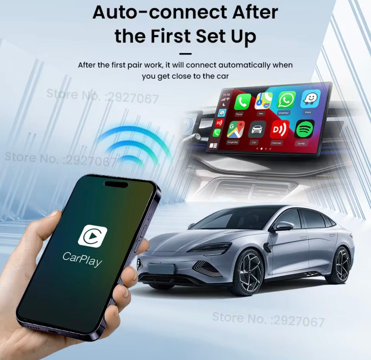 CarlinKit MINI 5.0 Pro Wireless CarPlay Adapter Plug & Play Smart CarPlay Box USB Dongle for OEM Car WiFi Bluetooth